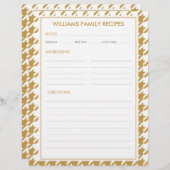 Houndstooth familienaam recept invoegen (Voorkant / Achterkant)