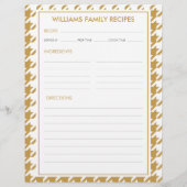 Houndstooth familienaam recept invoegen (Achterkant)