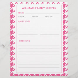 Houndstooth familienaam Recept invoegen