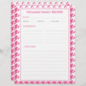 Houndstooth familienaam Recept invoegen (Voorkant / Achterkant)