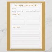 Houndstooth familienaam recept invoegen (Achterkant)