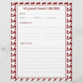 Houndstooth familienaam recept invoegen (Achterkant)