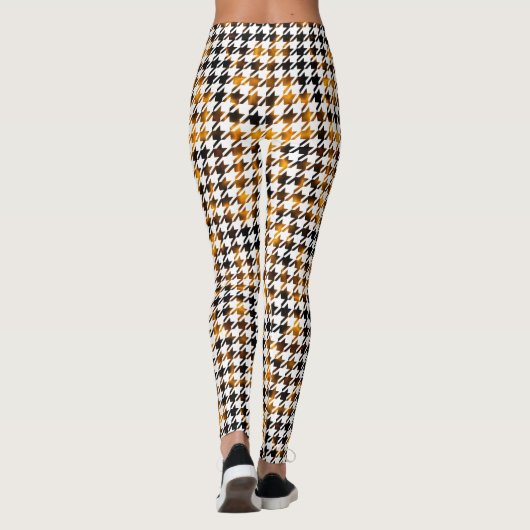 Houndstooth Flames of Plasma Pattern Leggings (Achterkant)