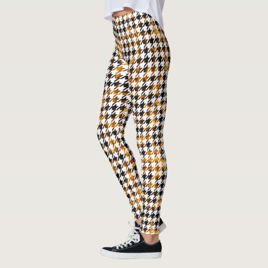 Houndstooth Flames of Plasma Pattern Leggings (Links)