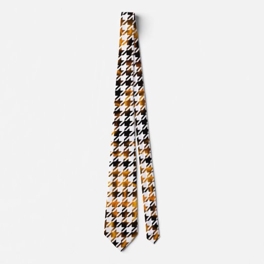 Houndstooth Flames of Plasma Pattern Stropdas (Voorkant)