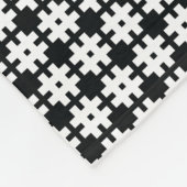 Houndstooth Fleece Blanket (Hoek)