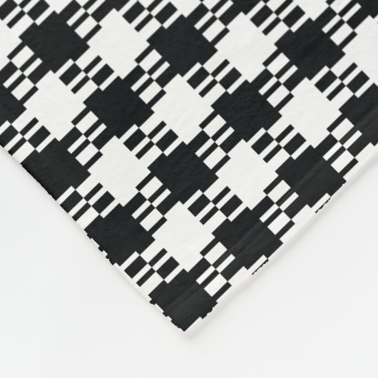 Houndstooth Fleece Blanket Deken (Hoek)