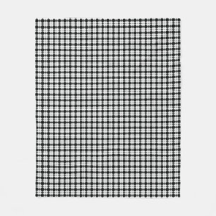 Houndstooth Fleece Blanket Deken