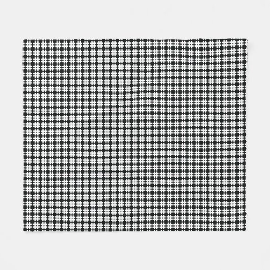 Houndstooth Fleece Blanket Deken (Voorkant (Horizontaal))