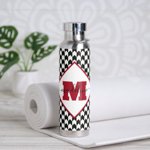 Houndstooth gepersonaliseerd waterfles