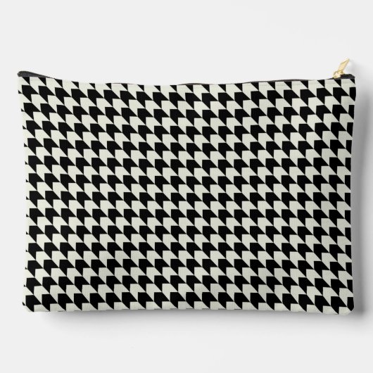 Houndstooth-gepersonaliseerde canvas tas (Achterkant)
