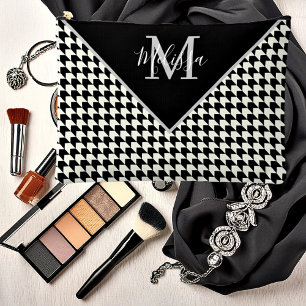 Houndstooth-gepersonaliseerde canvas tas