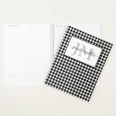 Houndstooth gepersonaliseerde planner (Display)