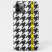 Houndstooth Gewikkeld in Voorzichtigheid Case-Mate iPhone Case (Achterkant)