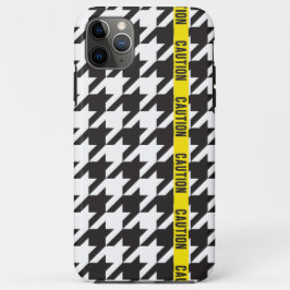 Houndstooth Gewikkeld in Voorzichtigheid Case-Mate iPhone Case