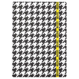 Houndstooth Gewikkeld in Voorzichtigheid Klembord