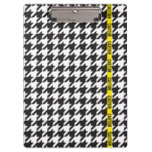 Houndstooth Gewikkeld in Voorzichtigheid Klembord (Voorkant)