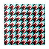 Houndstooth Glitch Tegel Tegeltje (Voorkant)