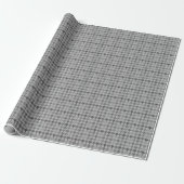 Houndstooth Gray Tweed Cadeaupapier (Uitgerold)