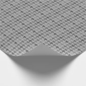 Houndstooth Gray Tweed Cadeaupapier (Hoek)