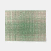 Houndstooth groen patroon deurmat (Voorkant)