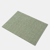 Houndstooth groen patroon deurmat (Schuin)