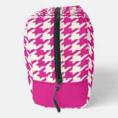 Houndstooth Hot Pink & White Toilettas Toilettasje (Rechts)