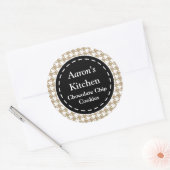 Houndstooth keuken Stickers (Envelop)