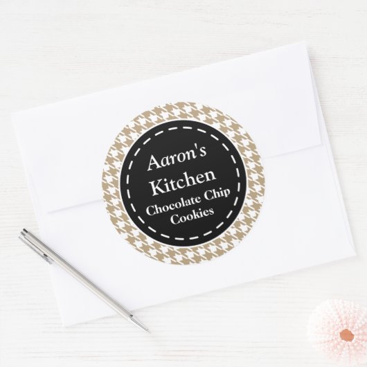 Houndstooth keuken Stickers (Envelop)