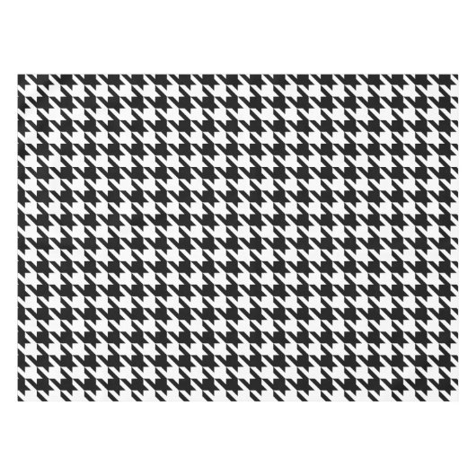 Houndstooth klassiek wevingspatroon tafelkleed (Voorkant (Horizontaal))