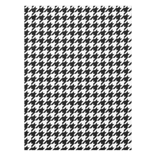 Houndstooth klassiek wevingspatroon tafelkleed (Voorkant)