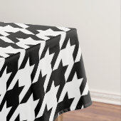 Houndstooth klassiek wevingspatroon tafelkleed (Voorbeeld)
