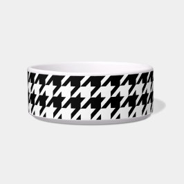Houndstooth klassiek wevingspatroon voerbakje