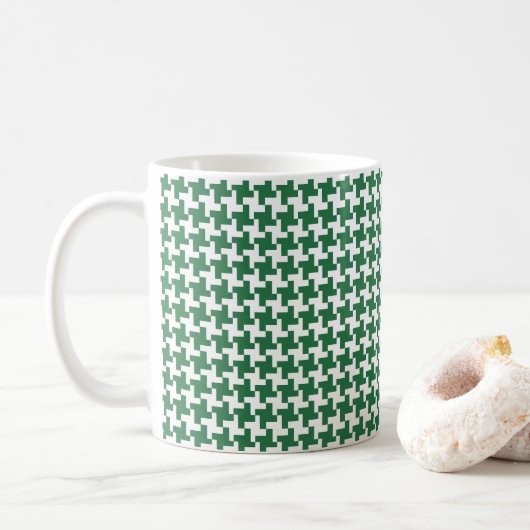 Houndstooth Koffiemok (Met donut)