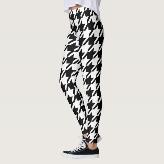 Houndstooth Large Classic Patroon Leggings (Links)