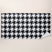 Houndstooth Large Classic Pattern Beach Towel Strandlaken (Voorkant)