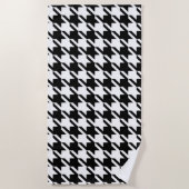 Houndstooth Large Classic Pattern Beach Towel Strandlaken (Voorkant)