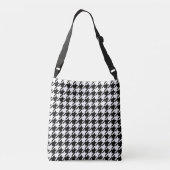 Houndstooth Large Classic Pattern Crossbody Tas (Achterkant)