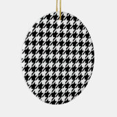 Houndstooth Large Classic Pattern Keramisch Ornament (Rechts)