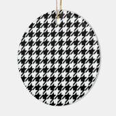 Houndstooth Large Classic Pattern Keramisch Ornament (Links)
