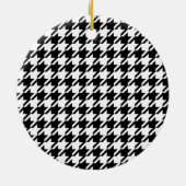 Houndstooth Large Classic Pattern Keramisch Ornament (Achterkant)