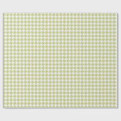 Houndstooth Light Green Wrapping Paper Cadeaupapier (Vlak)