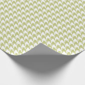Houndstooth Light Green Wrapping Paper Cadeaupapier (Hoek)