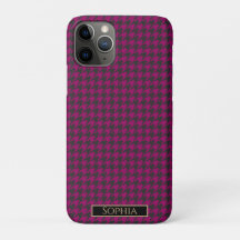 Houndstooth-Magenta
