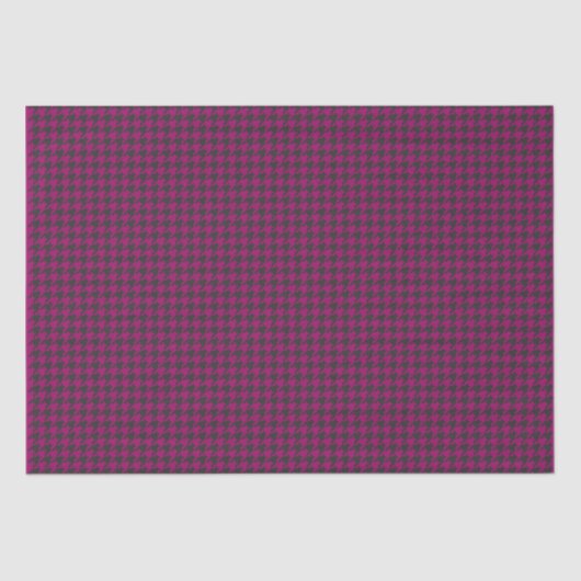 Houndstooth-Magenta Tissuepapier (Voorkant)