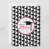 Houndstooth Mode Afstuderen Uitnodiging - 2011 (Achterkant)
