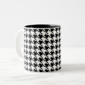 Houndstooth-Mok Tweekleurige Koffiemok (Voorkant links)