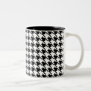 Houndstooth-Mok Tweekleurige Koffiemok