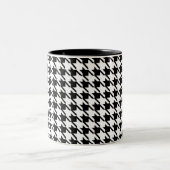 Houndstooth-Mok Tweekleurige Koffiemok (Center)