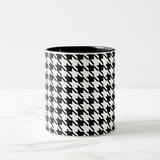 Houndstooth-Mok Tweekleurige Koffiemok (Center)